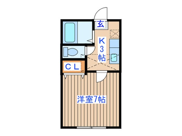 ホワイトキャッスル沖野Ⅱの物件間取画像